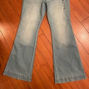 Stretchy High Rise Flared Jeans
